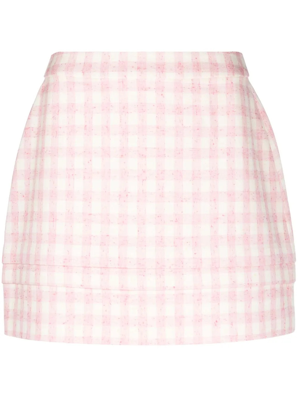 A-line checkerboard-print miniskirt | Farfetch Global