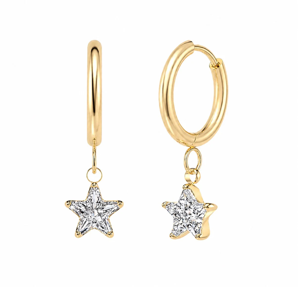 Simple Star Huggies | Pierced by Ash Design