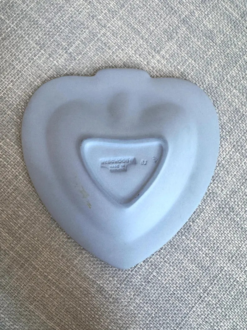 Vintage Wedgwood Blue Jasperware Spade Heart Shaped Trinket Dish | Etsy (US)