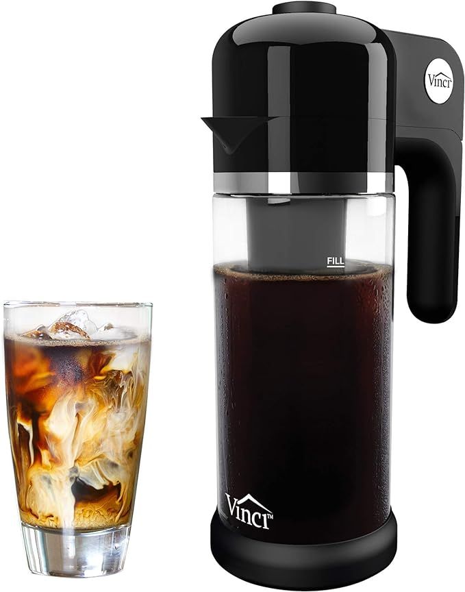 VINCI Express Cold Brew Patented Electric Coffee Cold Brew Maker in 5 Minutes, 4 Brew Strength Se... | Amazon (US)