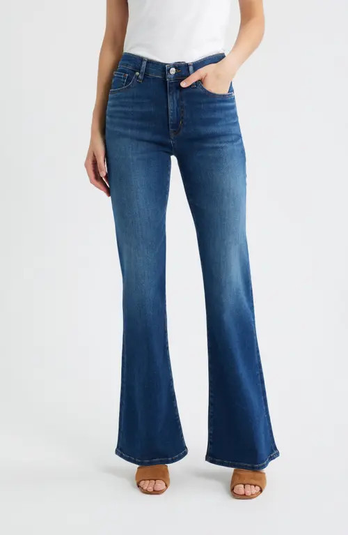 FRAME The Icon High Waist Flare Jeans in Celebrity at Nordstrom, Size 32 | Nordstrom