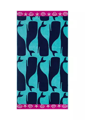 Crown & Ivy™ Whales Beach Towel | Belk