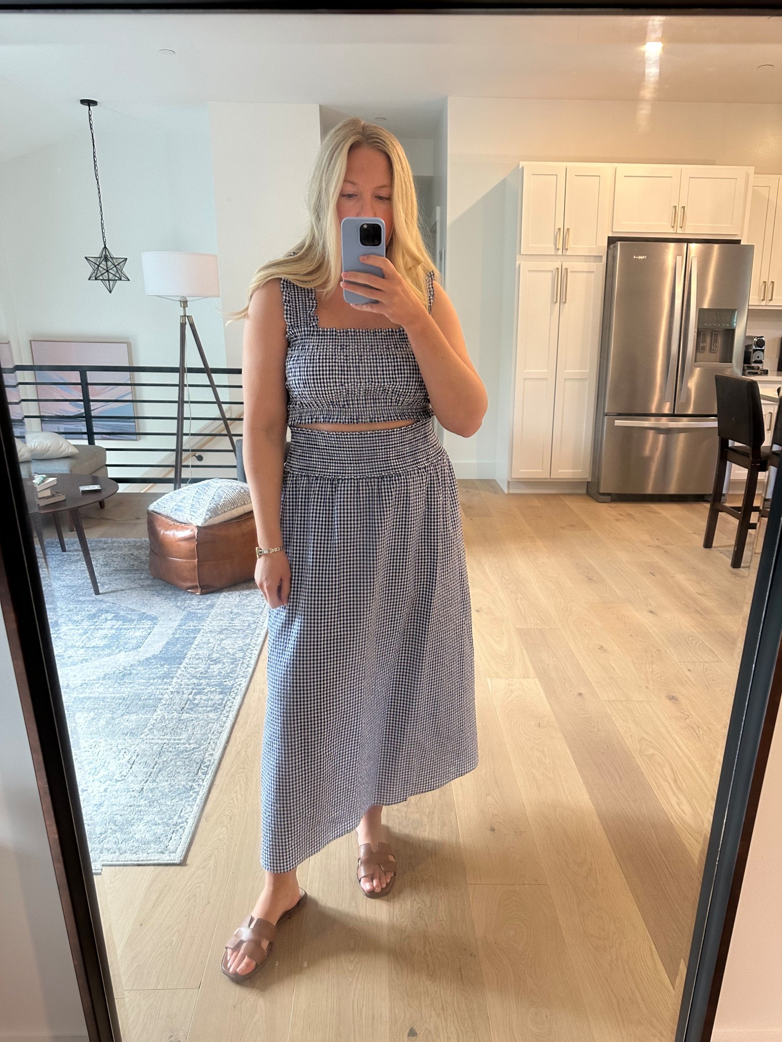 wearing a small in top and bottom 
