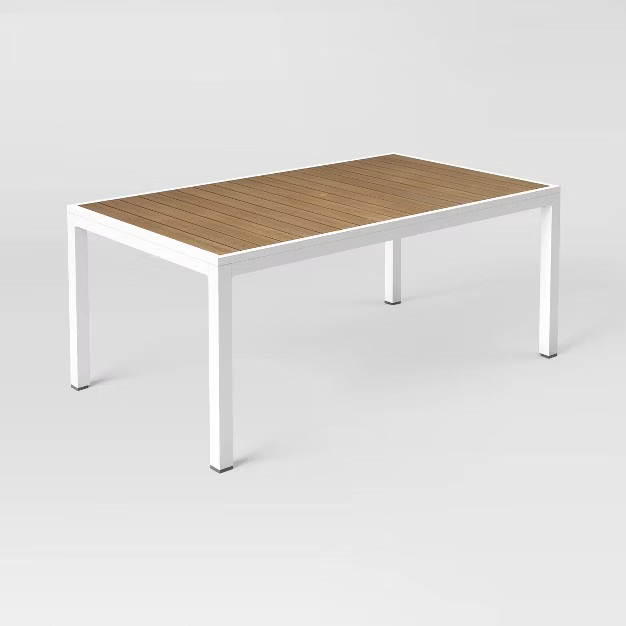 Bryant 6 Person Faux Wood Rectangle Patio Dining Table – Project 62™ | Target