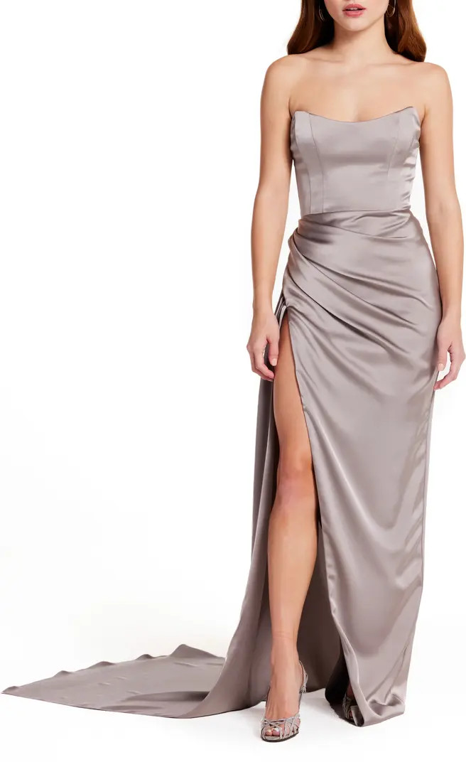 Bita Strapless Satin Gown | Nordstrom