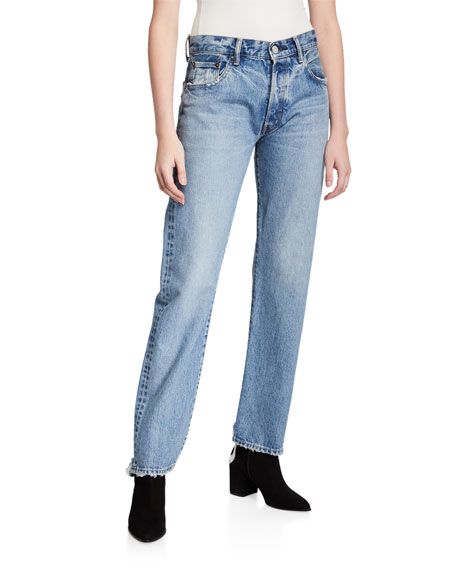 MOUSSY VINTAGE Norwalk Straight-Leg Jeans | Neiman Marcus