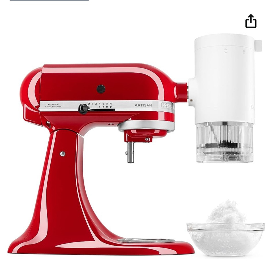 This kitchenaid shaved ice attachment is the only reason I use my kitchenaid so much. And you get to have snow cones anytime you want!!!

#LTKCyberWeek #LTKGiftGuide #LTKfindsunder100