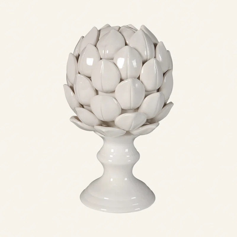 Arnold White Ceramic Artichoke Statuette | Wayfair North America