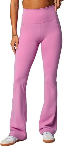 Fabletics Women's Oasis Pureluxe High-Waisted Kick Flare, Light Compression, Buttery Soft | Amazon (US)