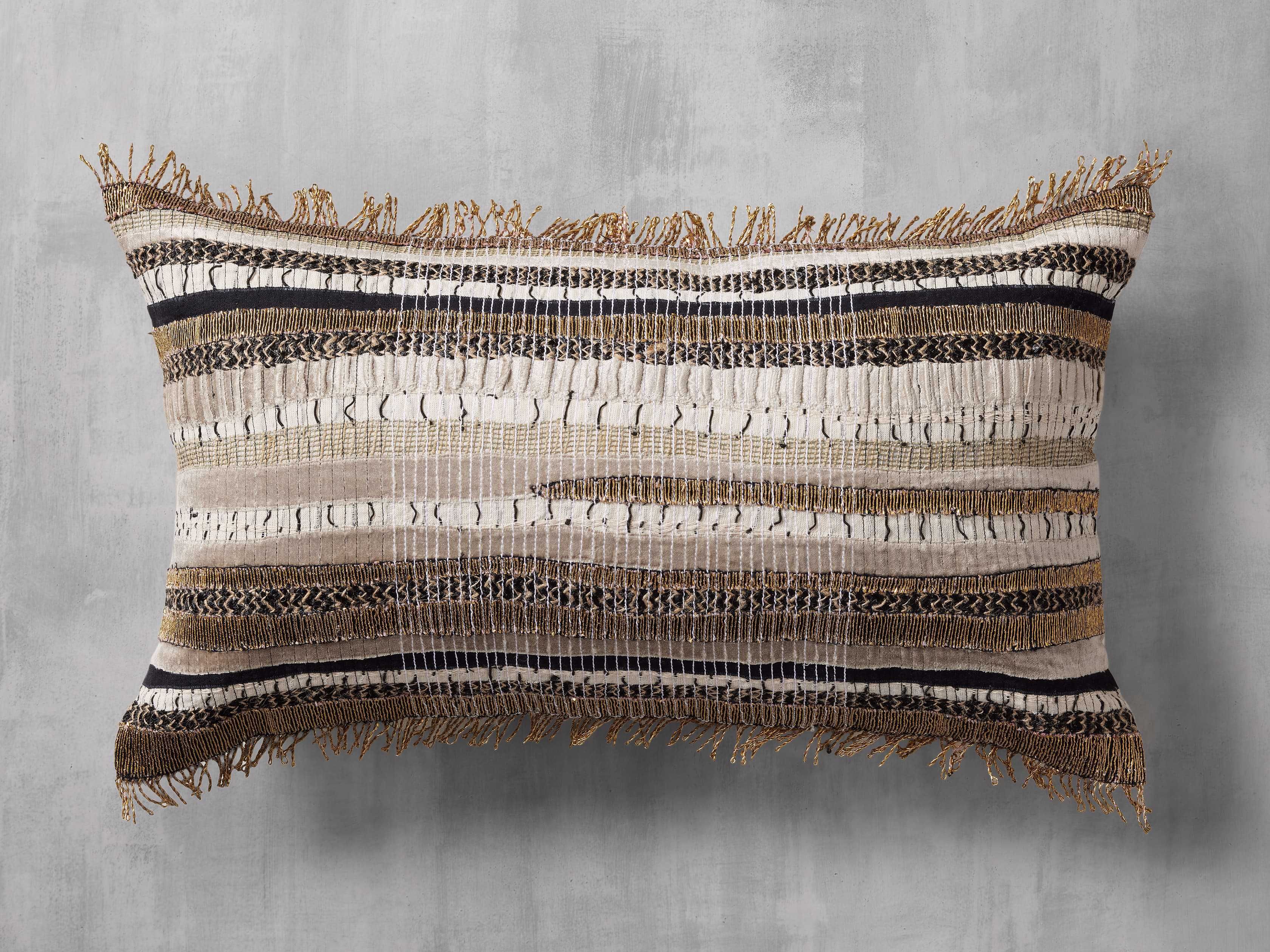 Mateo Lumbar Pillow Cover | Arhaus