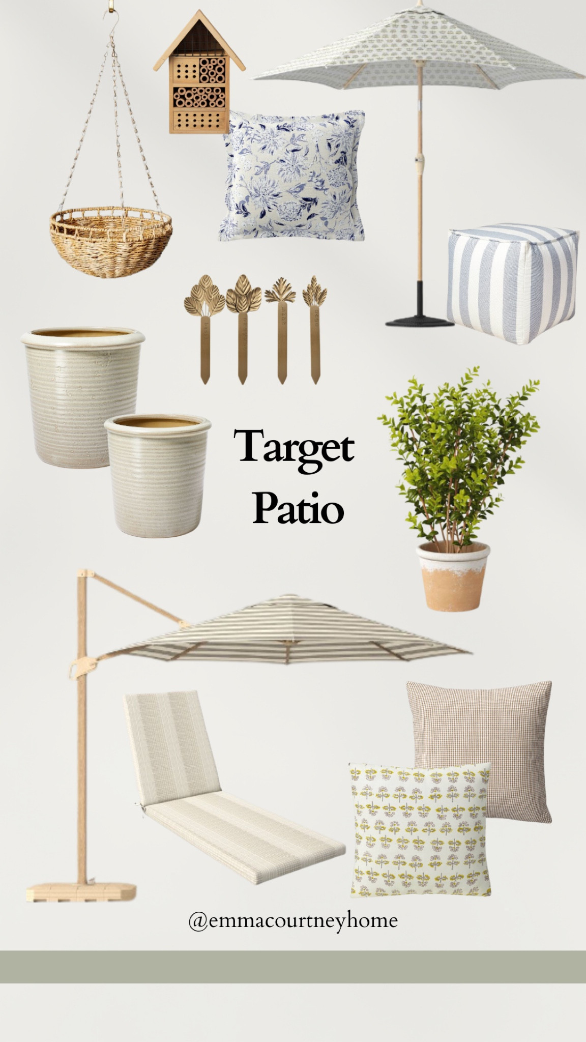 Patio decor, umbrellas, and throw pillows from target including some pots that are on sale right now 

#LTKSeasonal #LTKhome #LTKsalealert