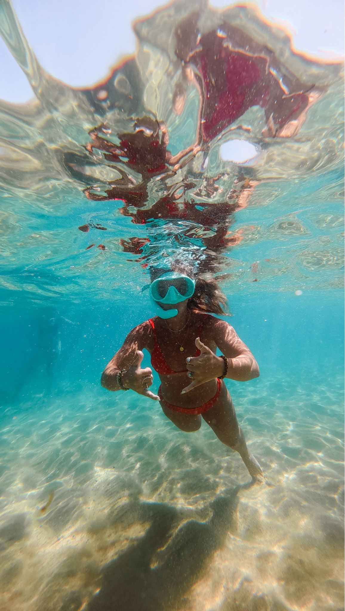 Colorful snorkel gear I bring on every vacation! It makes for super cute photos and they pack up nicely too!