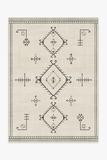 Damali Black & White Rug | Ruggable