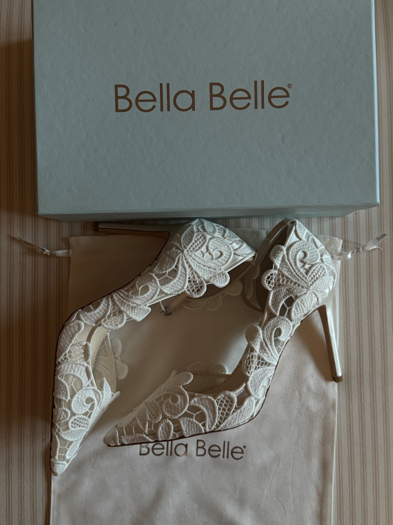 The perfect bridal shoes for your collection 🤍 loving the white lace! From Bella Belle shoes 

#LTKStyleTip #LTKWedding #LTKShoeCrush