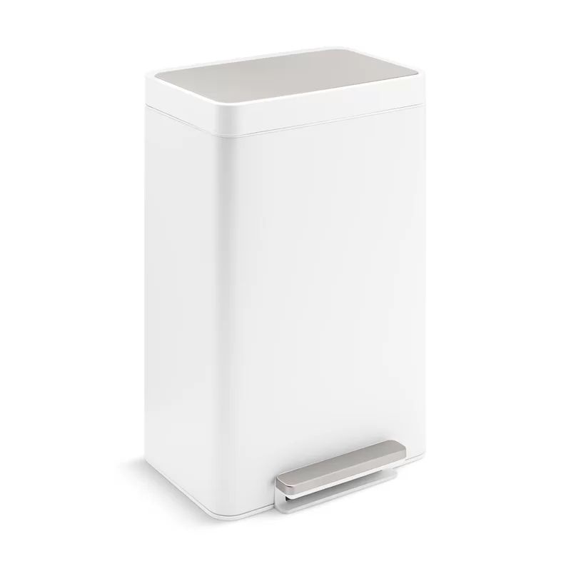 Stainless Steel 13 Gallon Step On Trash Can | Wayfair North America