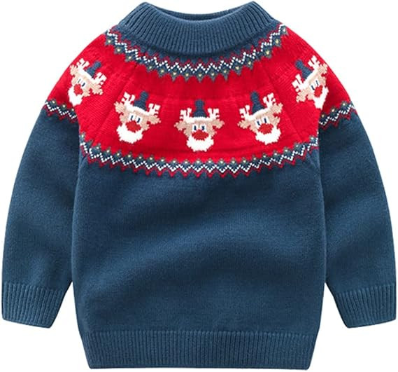 Mud Kingdom Boys Christmas Sweaters Xmas Reindeer Clothes | Amazon (US)