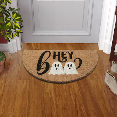 Style Selections 18-in x 30-in Natural Coir Non-Slip Grip Indoor or outdoor Summer Door Mat | Lowe's