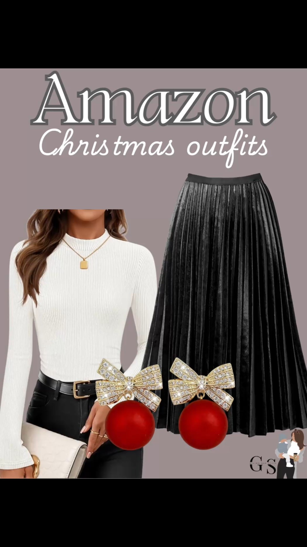 Holiday outfit from Amazon 

| amazon, sweater, green sweater, work Christmas party, Christmas dinner outfit, black jeans, gold earrings, skirt, satin, amazon fashion, amazon Christmas outfit, Christmas dress, amazon holiday outfit, sequin pants, winter fashion, Christmas party outfit, festive outfits, new years outfit, winter fashion, sweater, earrings, Christmas earrings, what to wear, heels, bows, bow heels, bow earrings, coquette 
#amazonfashion #amazonchristmas #christmasoutfit #holidayfashion

#LTKootd #LTKFindsUnder100 #LTKHoliday