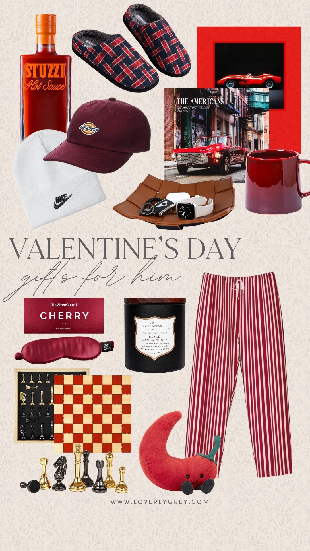 Valentine’s Day gifts for him! I am loving the striped pajama pants, red coffee mug, and luxury coffee table books. Other great gift ideas would be a nice candle, sleep mask, and new hats for the winter season. 

#LTKFindsUnder100 #LTKSeasonal #LTKMens