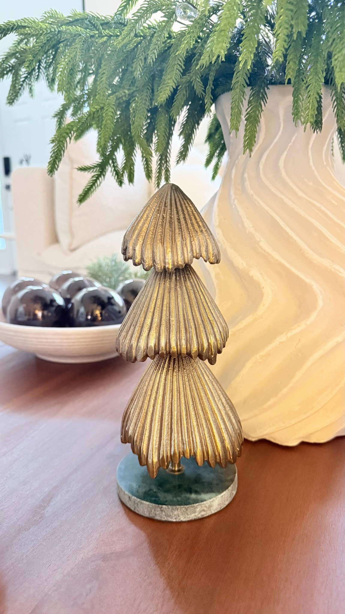 Metal with marble base tree 

#LTKHoliday #LTKSeasonal #LTKHome