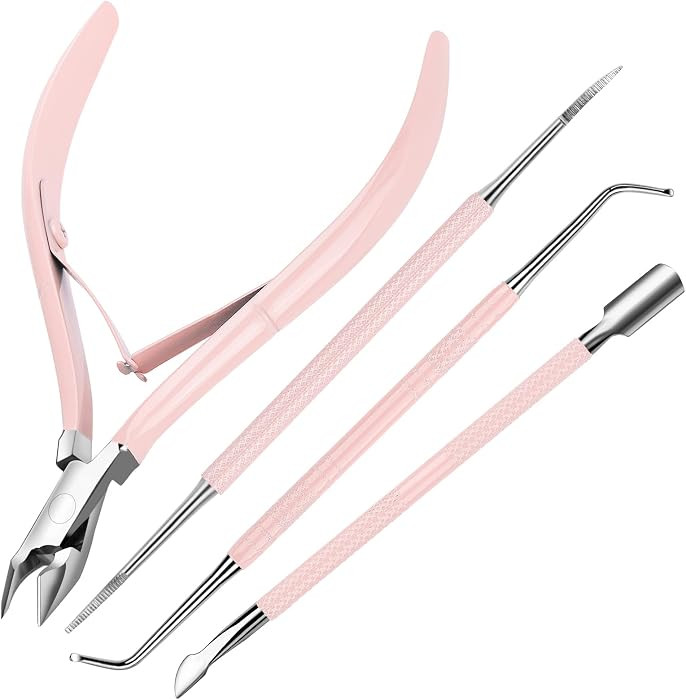 FANDAMEI Cuticle Kit, 4 PCS Nail Care Kit, Cuticle Trimmer, Cuticle Nippers, Ingrown Toenail Remo... | Amazon (US)
