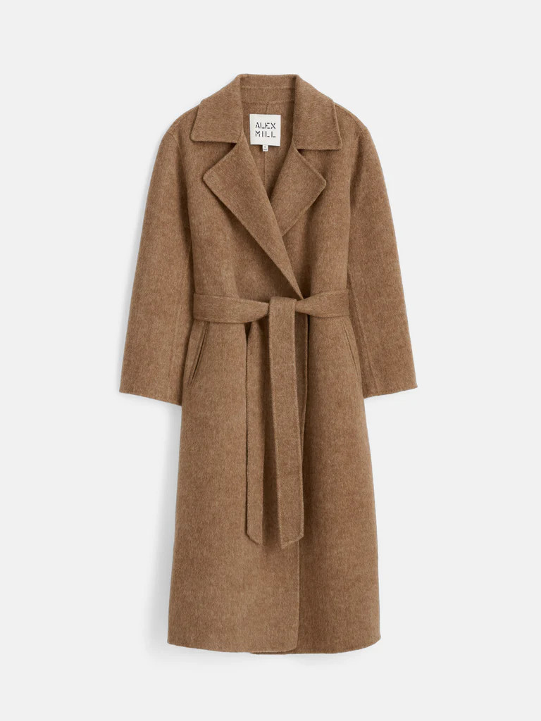 Georgia Wrap Coat In Wool Alpaca | Alex Mill