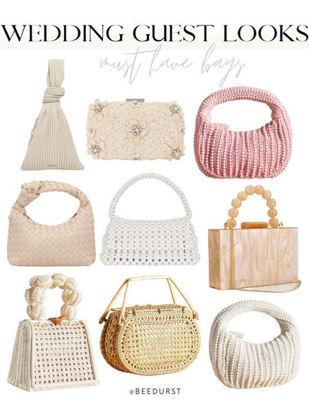 Wedding guest accessories, day to night bags, spring bag, spring purse, straw clutch, beaded tote, straw tote, straw bag, beaded purse, summer bag, summer purse, beach bag, resort wear, spring outfit, vacation outfit, swim bag

#LTKwedding #LTKitbag #LTKGiftGuide