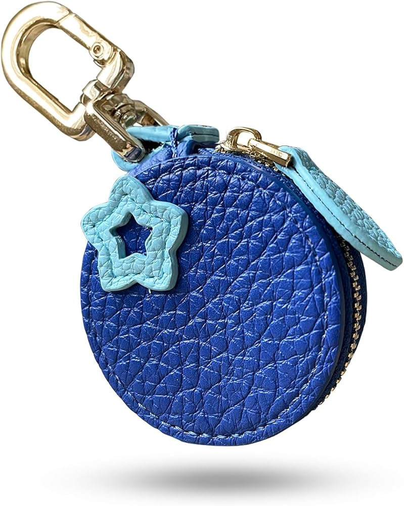 2.38 x 2.38 Inch Blueberry Fruit Bag Charm Cute Mini Coin Purse Keychain,Mini Leather Coin Pouch ... | Amazon (US)