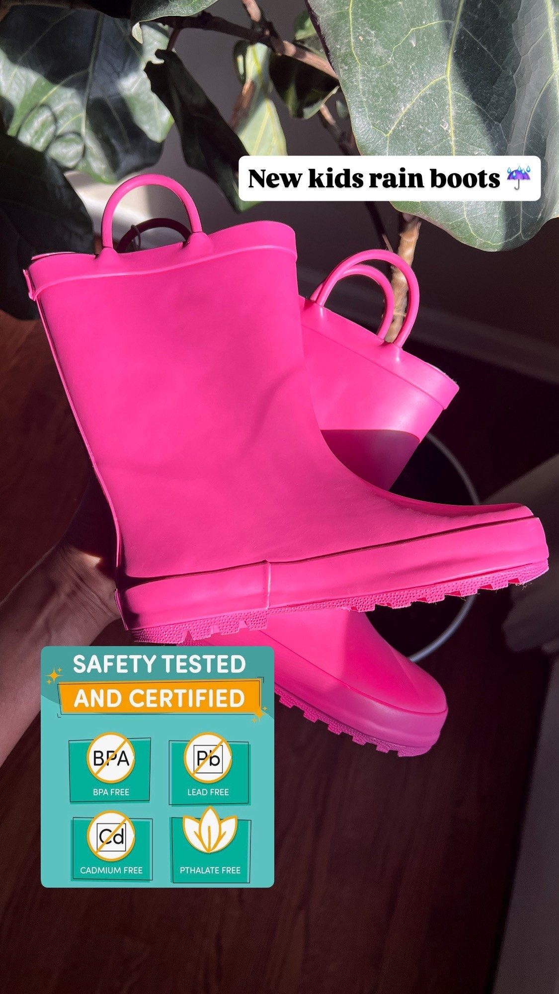 Got new Rain boots for Z. I was impressed with the testing for lead, BPA, Cadmium & Pthalates ! #kidsrainboots #kidsboots #rainboots #falloutfits #fallboots #nontoxic 