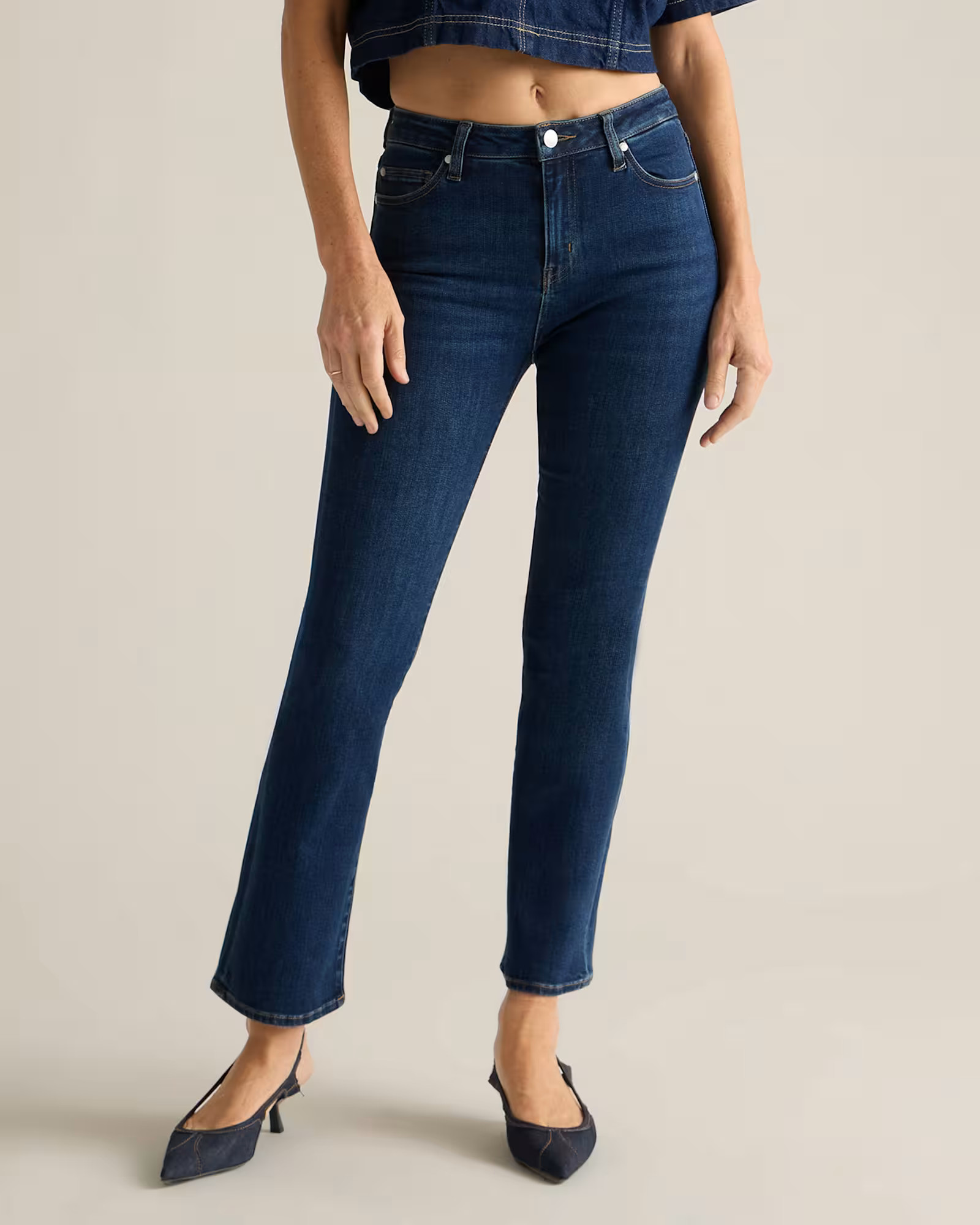 Bella Stretch Kick Flare Jeans | Quince