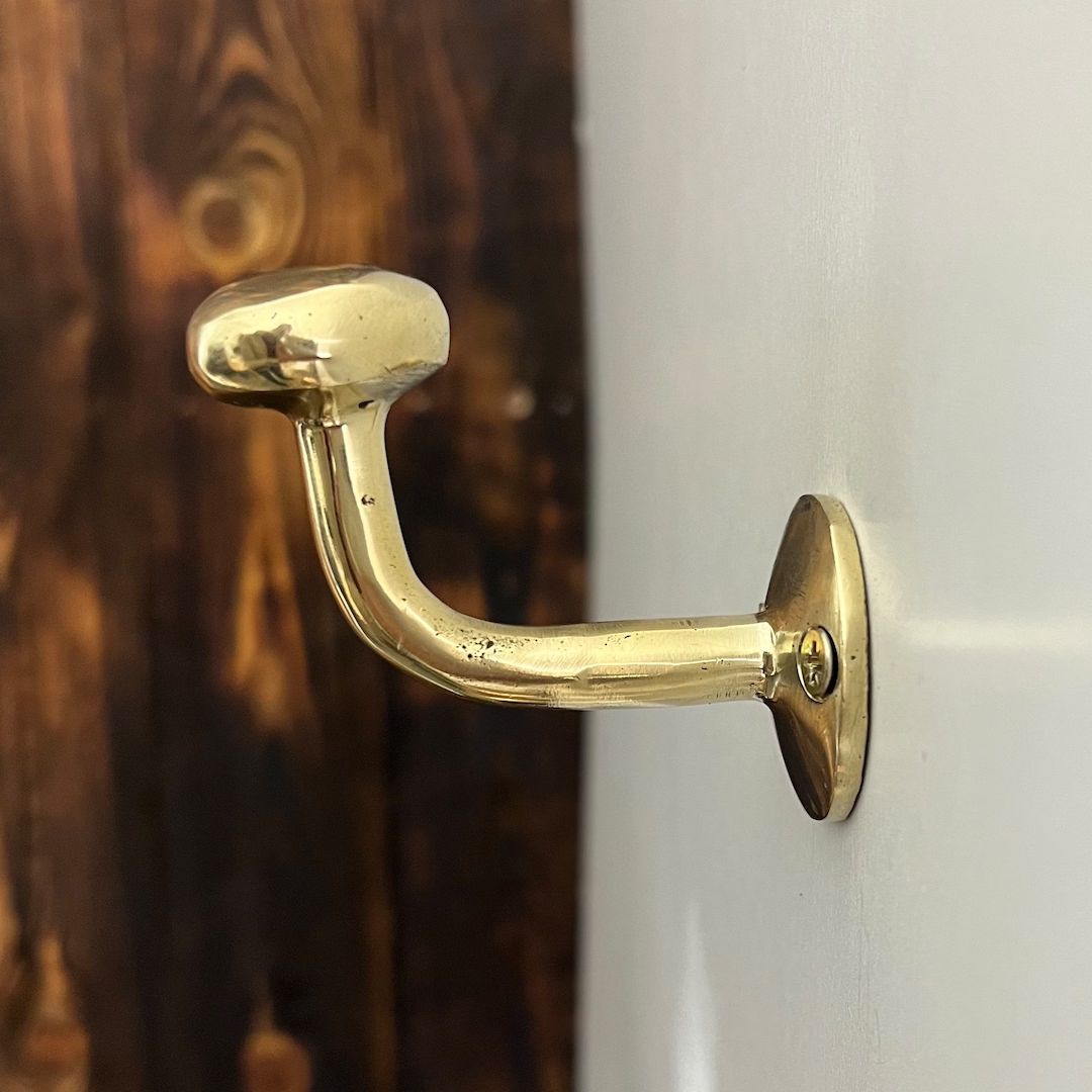 Unlacquered Brass Hooks for Wall Handracfted Brass Bathroom - Etsy | Etsy (US)