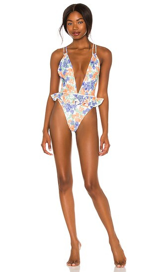 Luz One Piece in Periwinkle Floral | Revolve Clothing (Global)