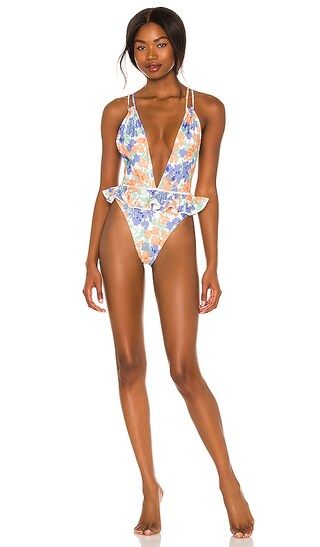 Luz One Piece in Periwinkle Floral | Revolve Clothing (Global)