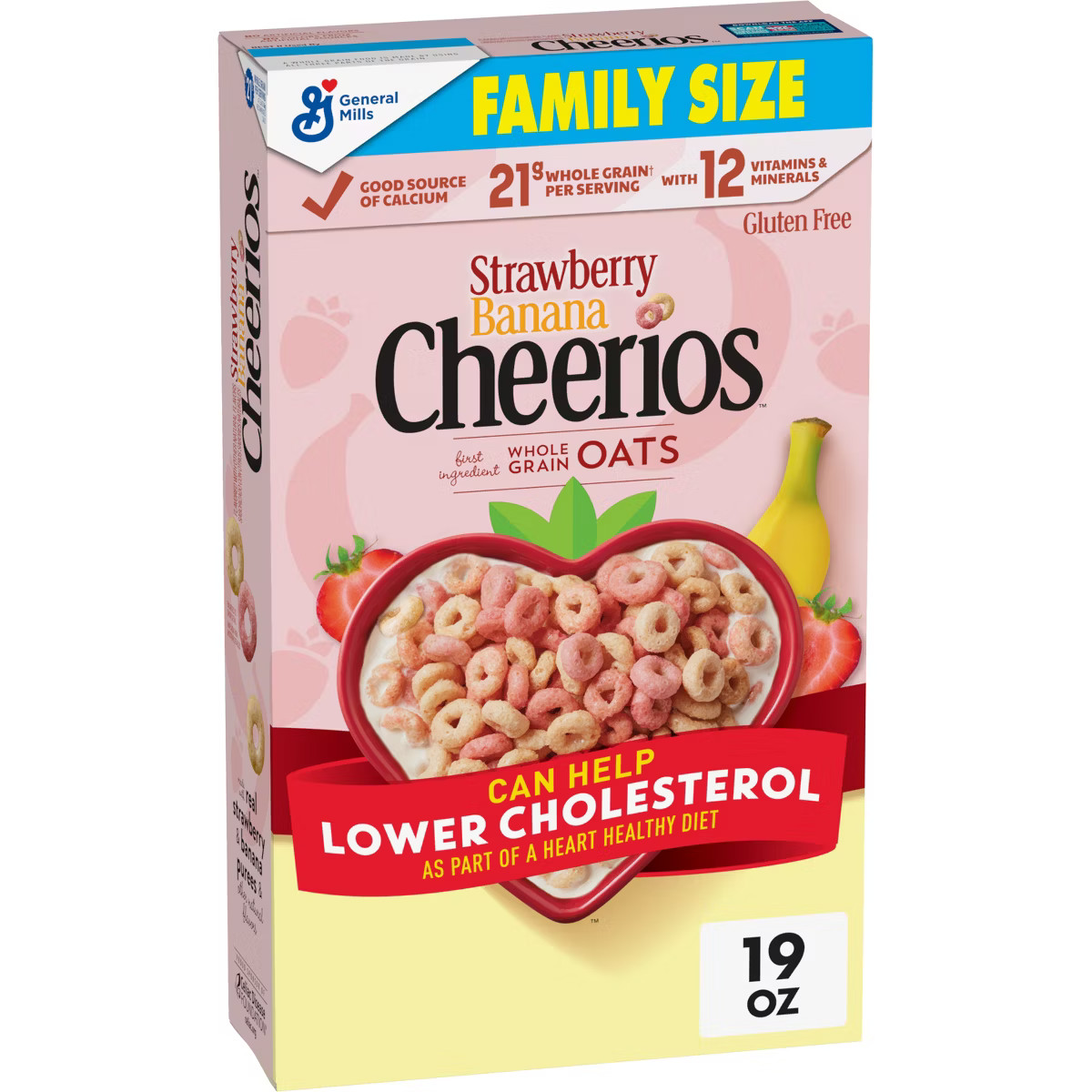 Cheerios Strawberry Banana Family Size Cereal - 19 oz | Target