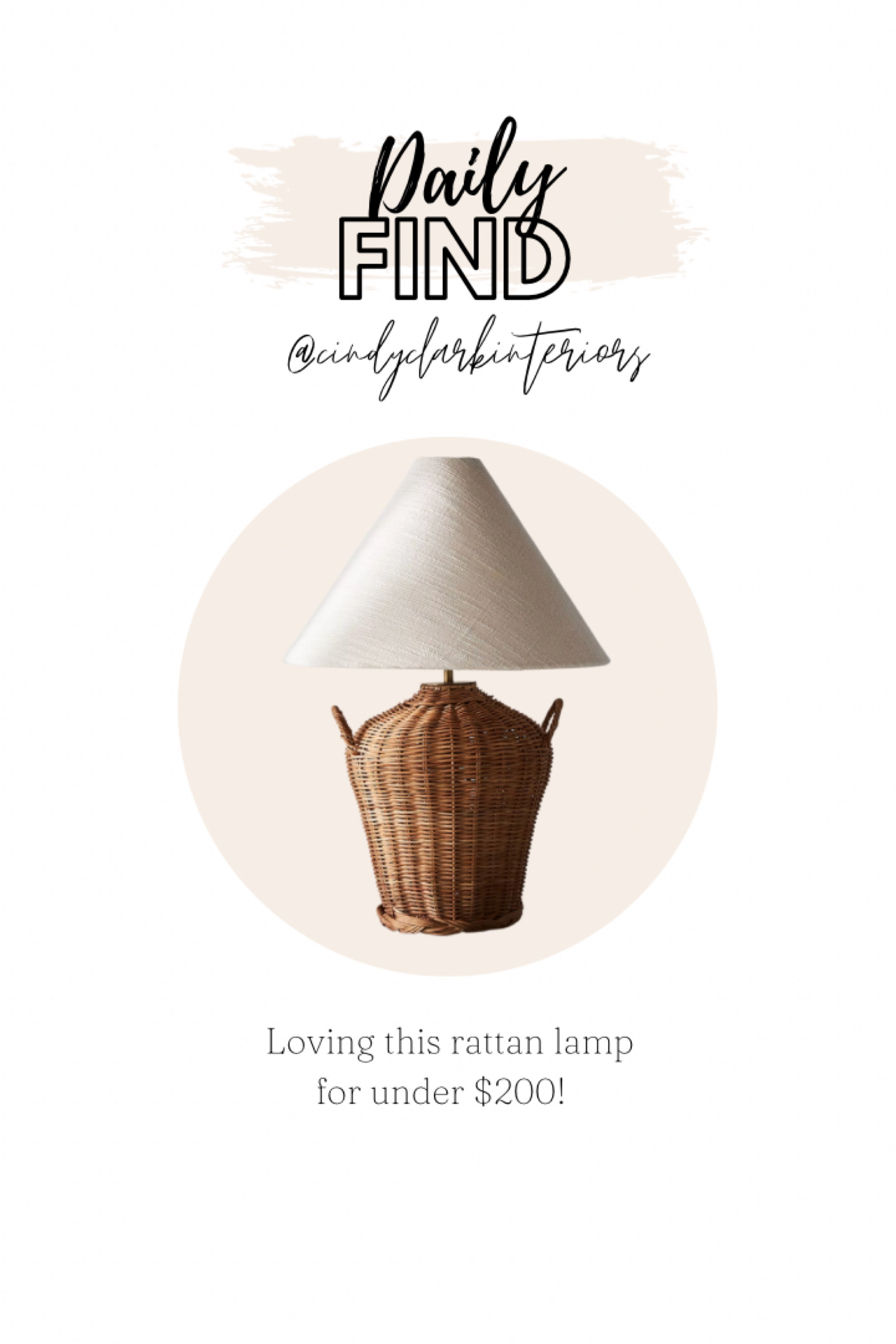 Rattan lamp under $200! 

#LTKhome #LTKFind