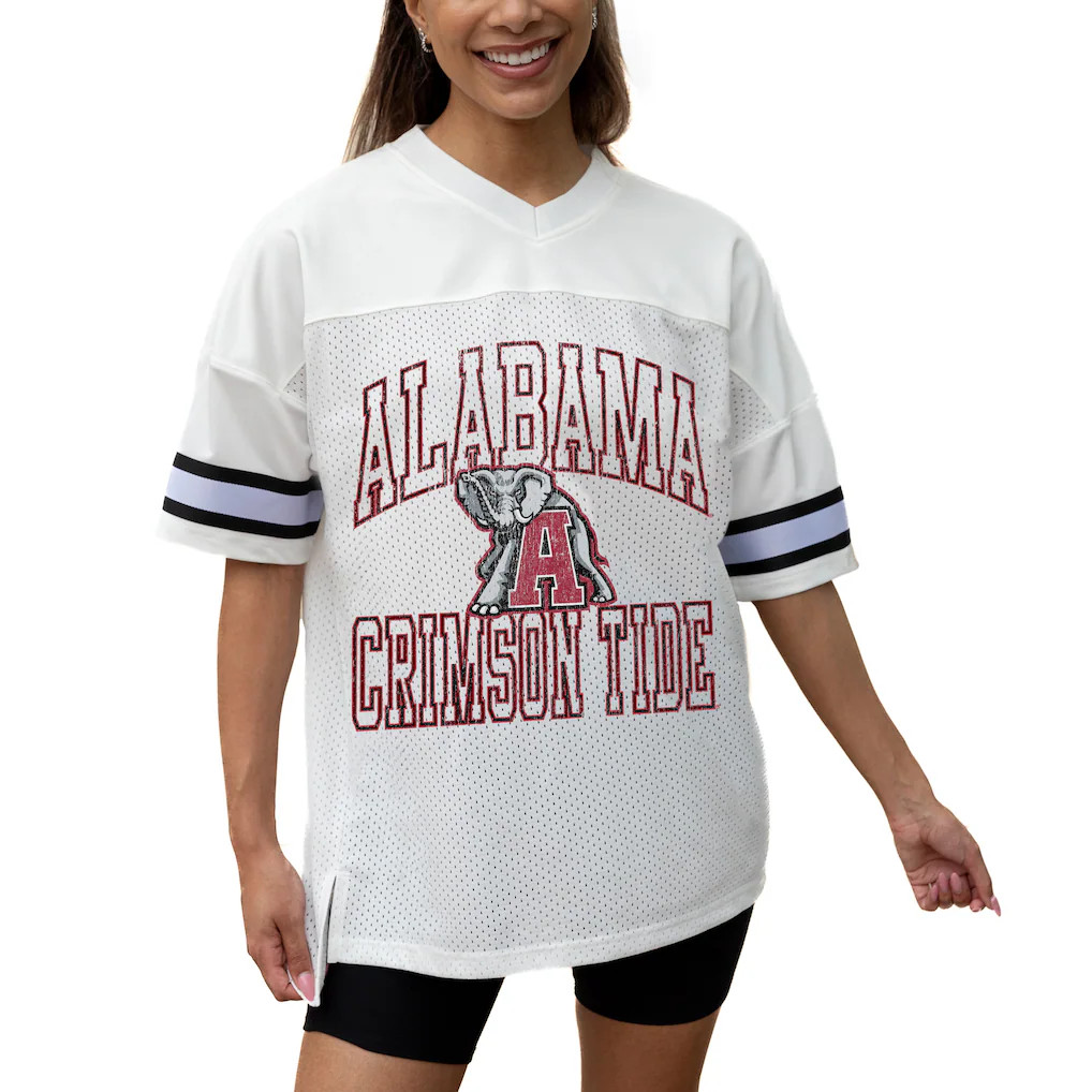 Alabama Crimson Tide Gameday Couture Women's Iconic Oversized Fashion Jersey - White | Fanatics
