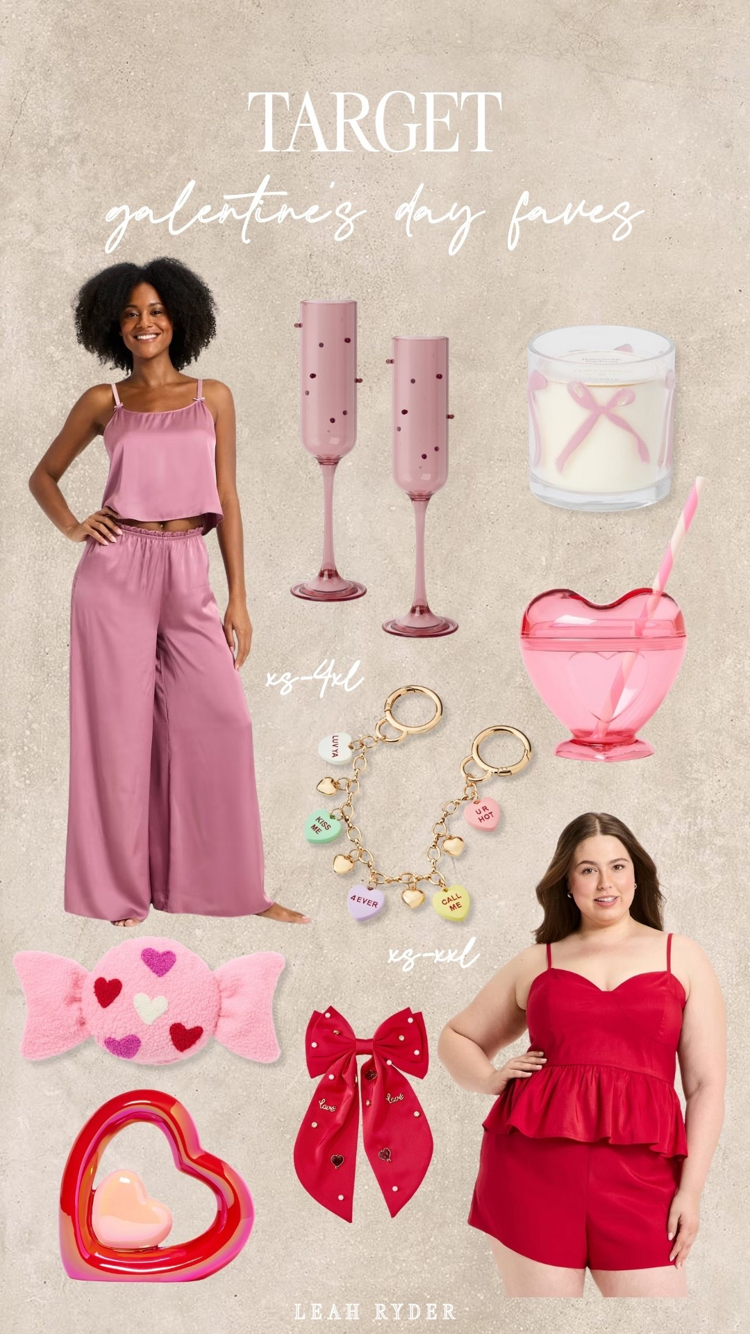 These Target Galentine’s Day favorites are perfect for celebrating with friends or treating yourself. From pink lounge sets to heart-shaped drinkware and fun accessories, these picks feel festive without being over the top. Many styles are size-inclusive, making them easy gifts or outfit finds for everyone. Ideal for Galentine’s parties, cozy nights in, or Valentine’s Day prep.

#LTKselfcare #LTKSeasonal #LTKPlusSize