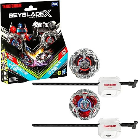 Beyblade X Transformers Collab Optimus Prime 4-60P vs. Megatron 4-80B Multipack Set with 2 Tops &... | Amazon (US)