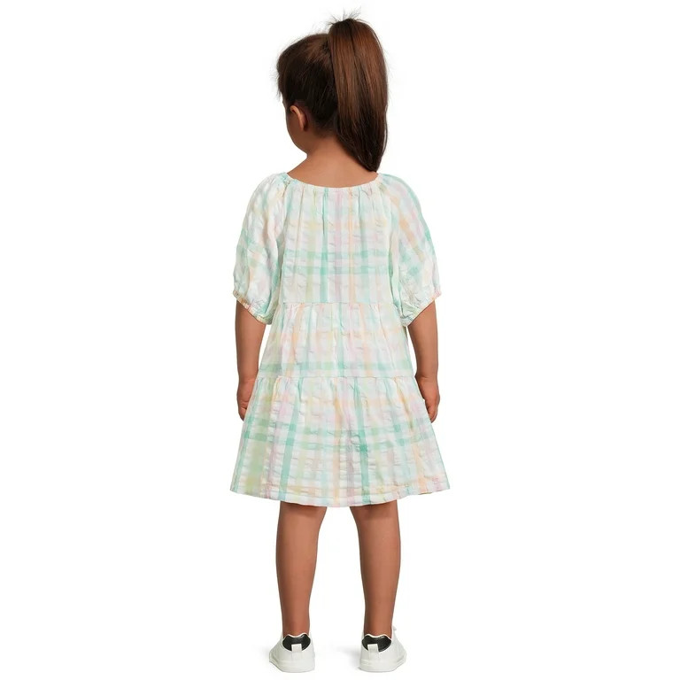 Wonder Nation Toddler Girl Tiered Dress, Sizes 12M-5T | Walmart (US)