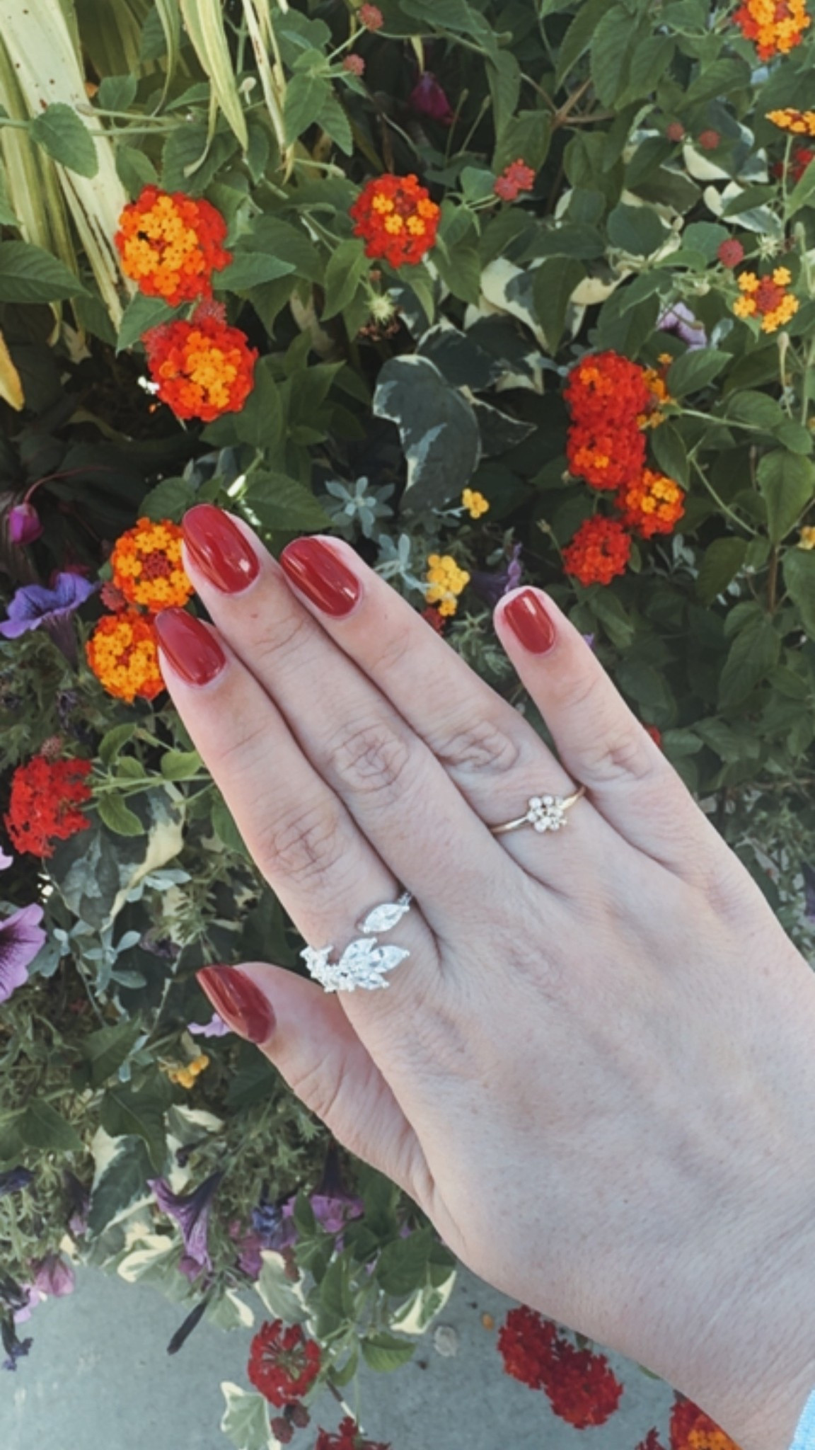 Fall manicure inspo 💅❣️ // OPI Malaga Wine red nail polish, Olive & Piper pearl ring 

#LTKBeauty #LTKFindsUnder50 #LTKSeasonal
