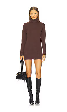 ALL THE WAYS Meryl Sweater Dress in Brown from Revolve.com | Revolve Clothing (Global)