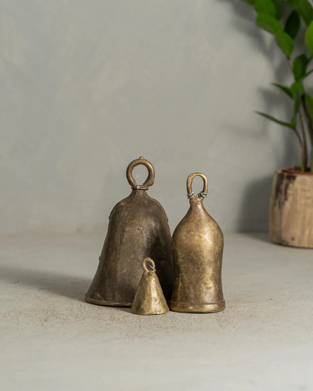 Trio of Vintage African Brass Cow Bells Sm/Med/Lg {C} (Free Shipping) | Etsy (US)