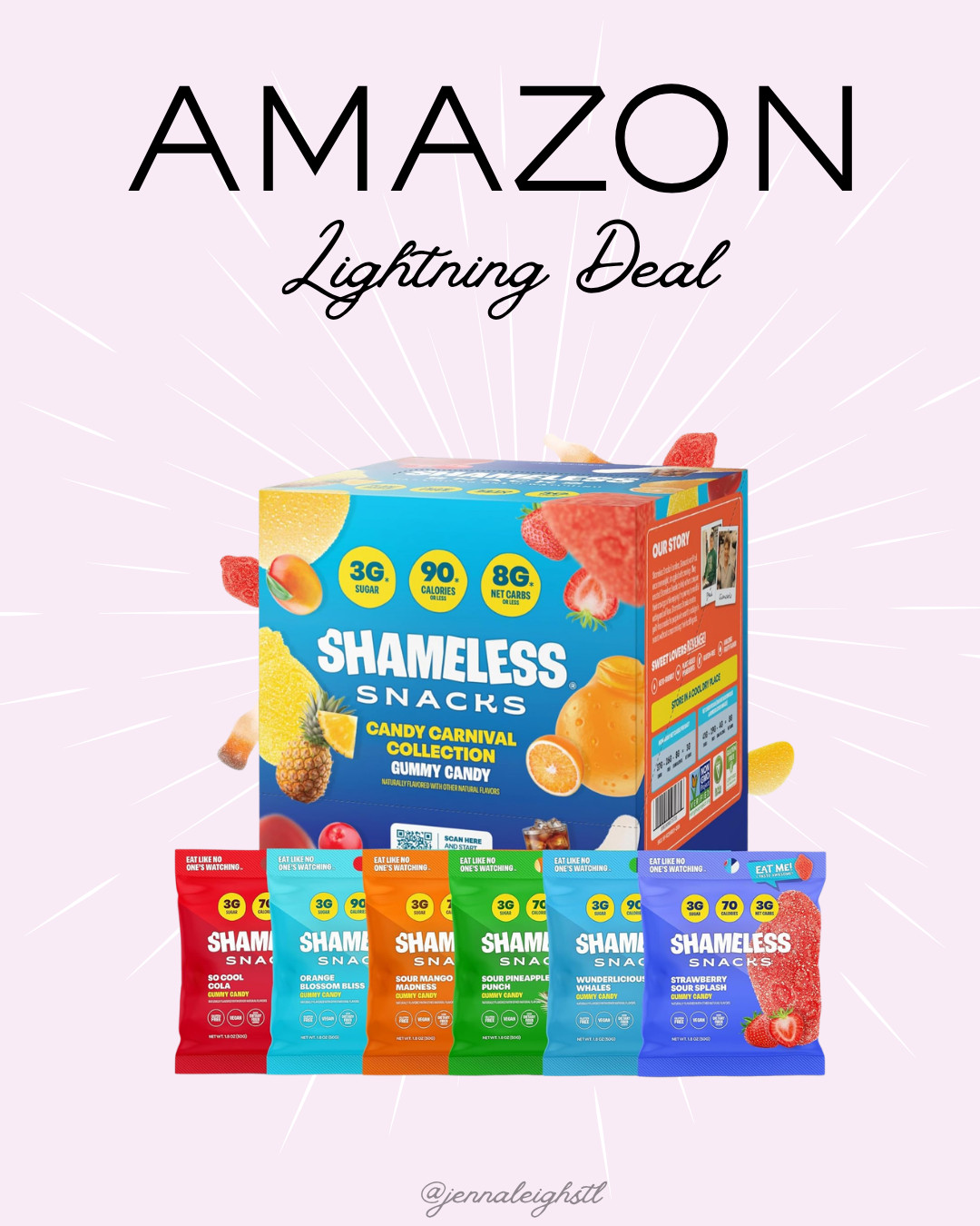 Amazon lightning deal on Shameless Snacks Candy Carnival. A fun low sugar treat option that’s perfect for snacking. 

 #LTKfoodie #LTKSaleAlert