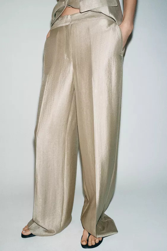 HIGH-WAIST STRAIGHT-LEG TROUSERS | Zara UK