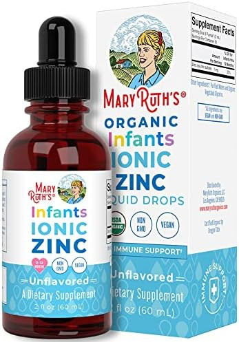 Infant Liquid Ionic Zinc with Organic Glycerin by MaryRuth's, Zinc Sulfate for Immune Support, Ve... | Amazon (US)