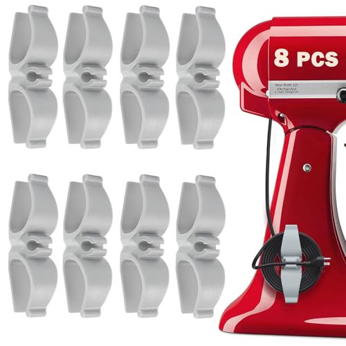 Lancord Cord Organizer for Appliances, 8 Pack Upgraded Kitchen Appliance Cord Organizer Stick On Appliance Wire Organizer Wire Wrapper for Kitchen Appliances Mixers, Coffee Maker, Pressure Cooker | Amazon (US)