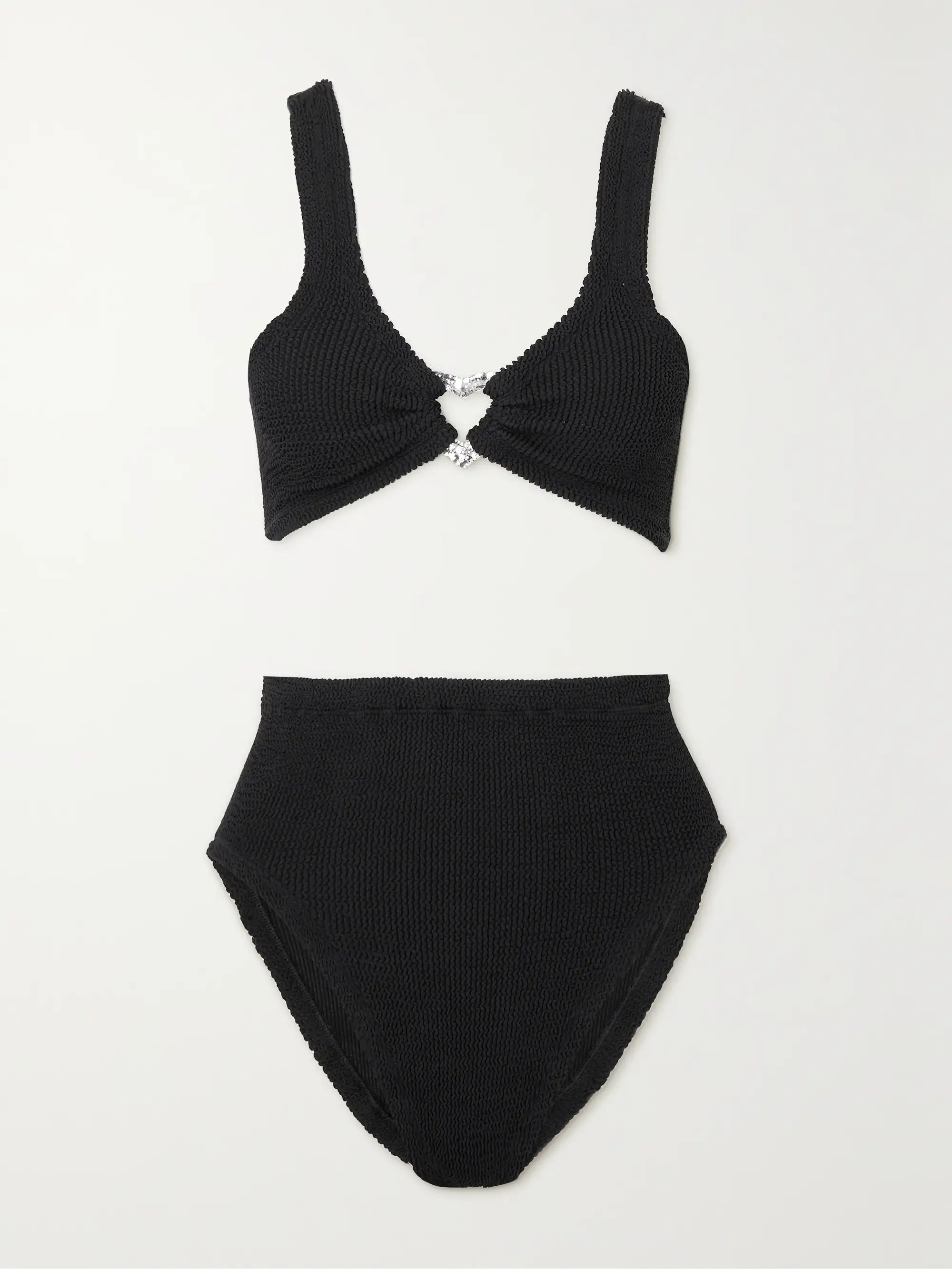 + NET SUSTAIN Jessica seersucker bikini | NET-A-PORTER (US)