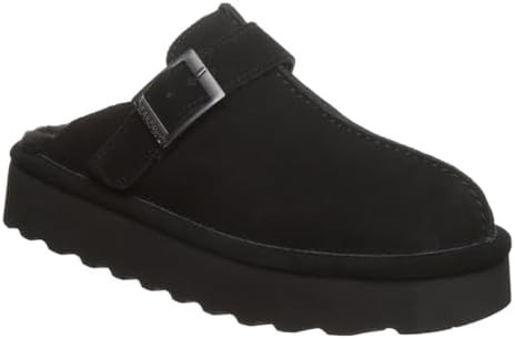 BEARPAW Women's Moxie Platform Lo Iced Coffee Solid Slipper | Amazon (US)