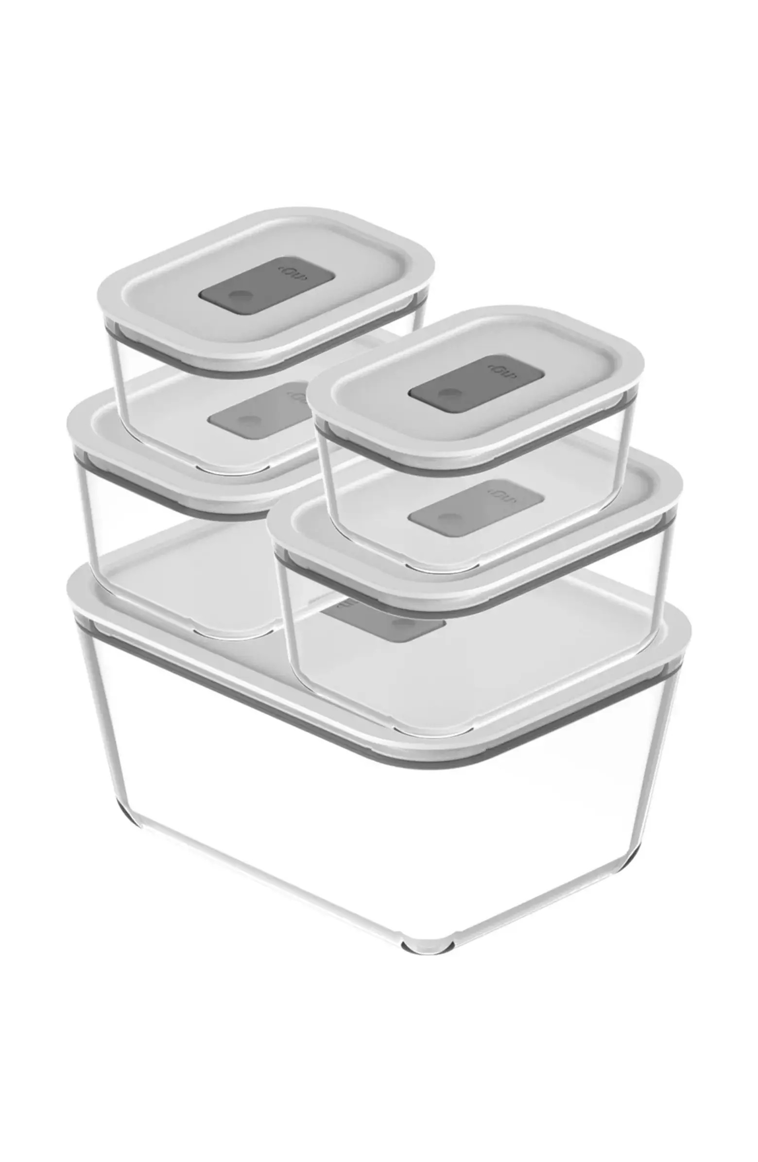 OU Stackable Airtight Glass Food Storage Container Set with Microwave Valve and Leak Proof Lid, 1... | Nordstrom