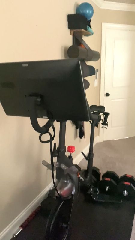 Creating a home gym doesn’t have to take up a bunch of space! Sharing my favorite finds for working out at home. 

This yoga mat storage rack is on sale now! I love how it hangs on the wall to eliminate clutter! My peloton bike is on sale now for the Amazon Big Spring Sale 

#LTKhome #LTKsalealert #LTKfitness